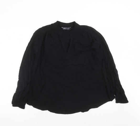 Womens UK Size 8 Marks and Spencer Black Basic Blouse