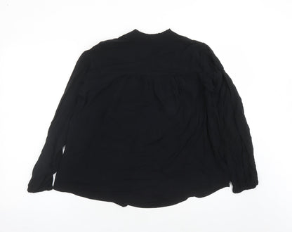 Womens UK Size 8 Marks and Spencer Black Basic Blouse