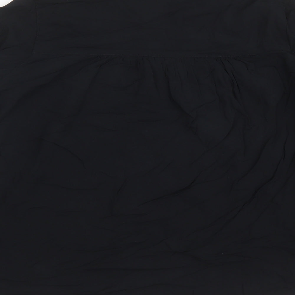 Womens UK Size 8 Marks and Spencer Black Basic Blouse