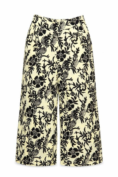 Womens UK Size S Mango Regular Fit Cropped Ivory Trousers