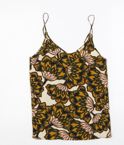 Womens UK Size 6 River Island Multicoloured Camisole Tank