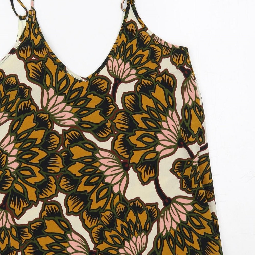 Womens UK Size 6 River Island Multicoloured Camisole Tank