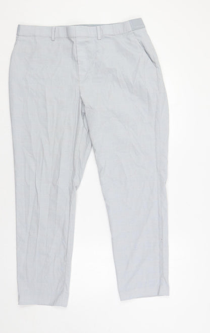 Womens UK Size 33 in Uniqlo Regular Fit Chino Grey Trousers