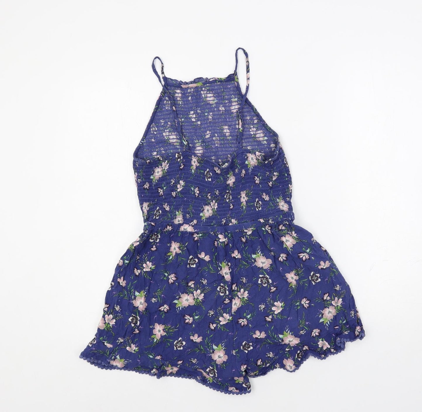 Womens UK Size M American Eagle Outfitters One-Piece Blue Playsuit