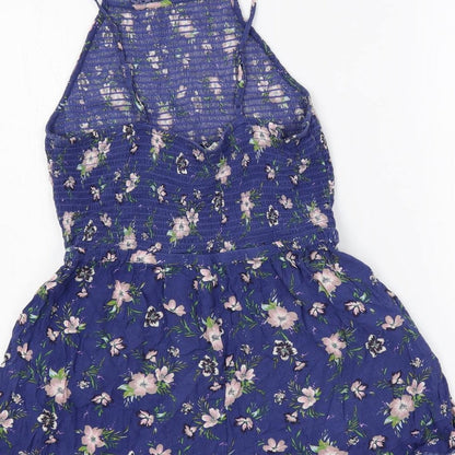 Womens UK Size M American Eagle Outfitters One-Piece Blue Playsuit