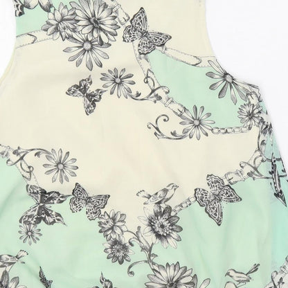 Womens UK Size 10 Dorothy Perkins Green Basic Blouse