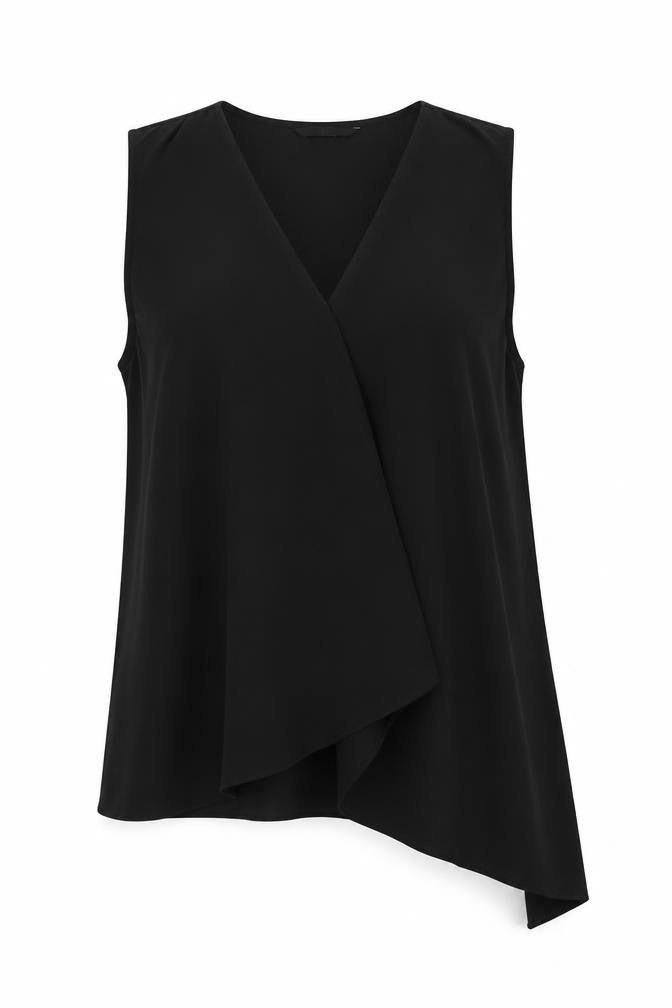 Womens UK Size 12 H&M Black Basic Blouse