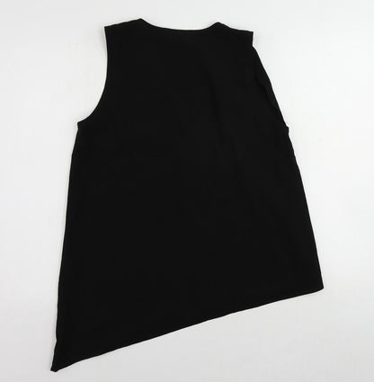 Womens UK Size 12 H&M Black Basic Blouse