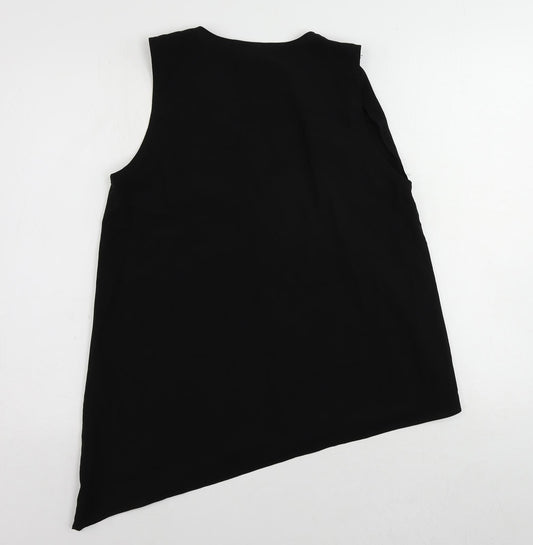 Womens UK Size 12 H&M Black Basic Blouse