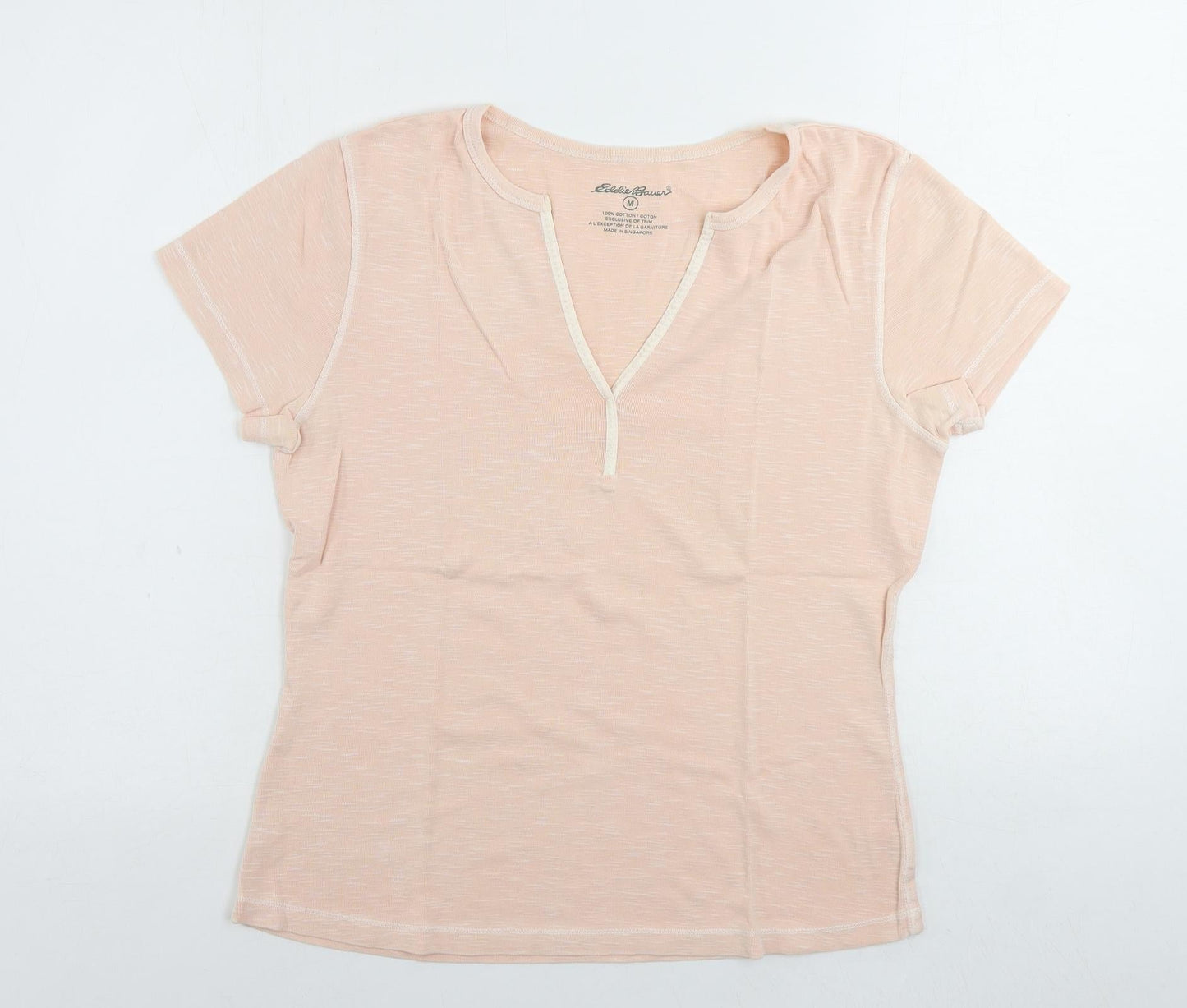 Womens UK Size M Eddie Bauer Pink Basic T-Shirt