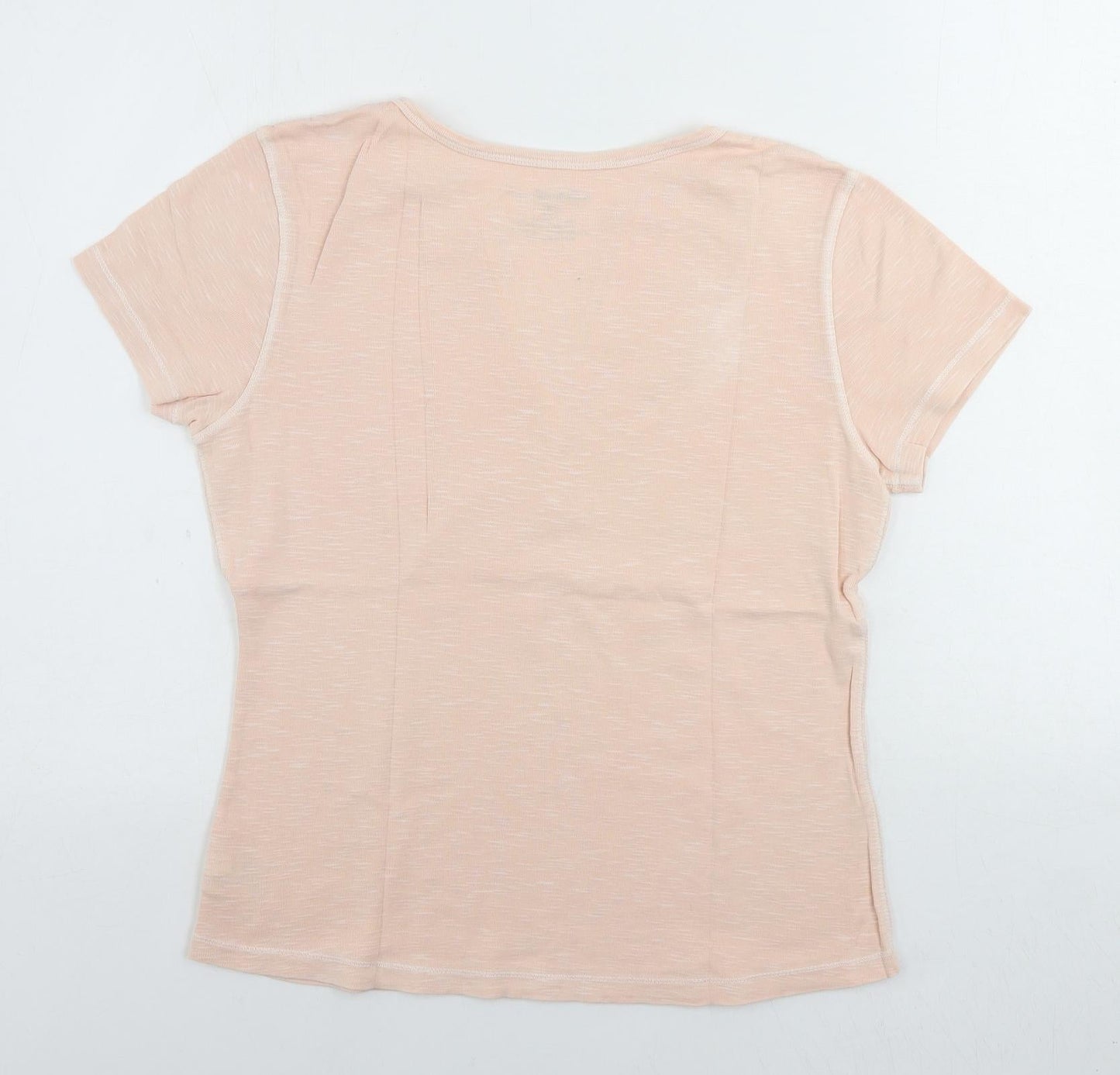 Womens UK Size M Eddie Bauer Pink Basic T-Shirt