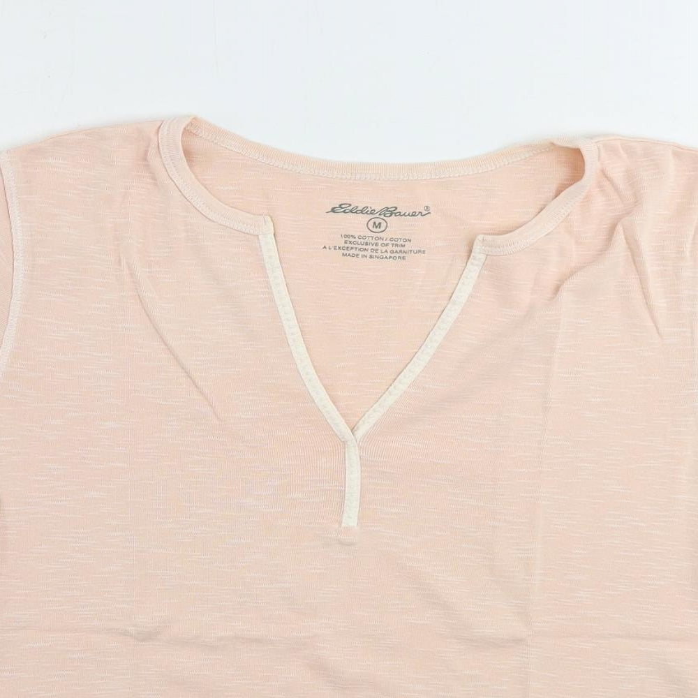 Womens UK Size M Eddie Bauer Pink Basic T-Shirt