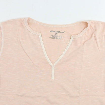 Womens UK Size M Eddie Bauer Pink Basic T-Shirt