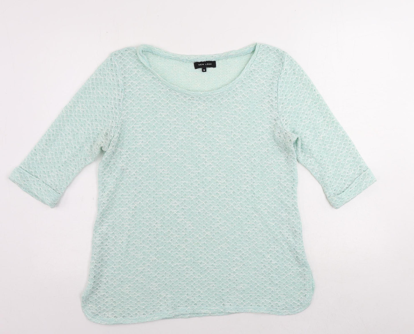 Womens UK Size 16 New Look Green Pullover Jumper