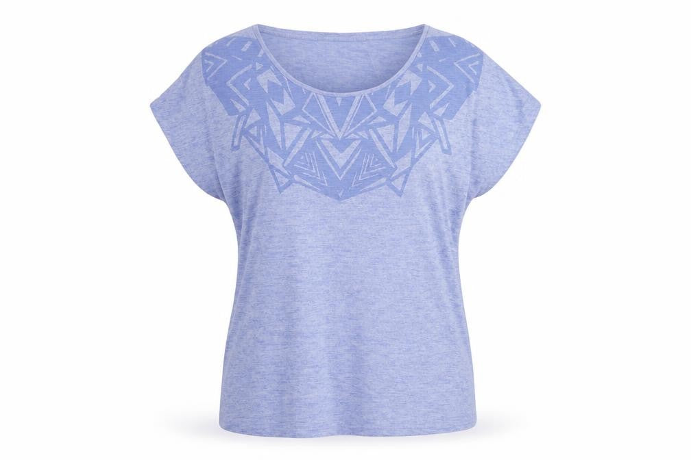 Womens UK Size 14 Limited Collection Blue Basic T-Shirt
