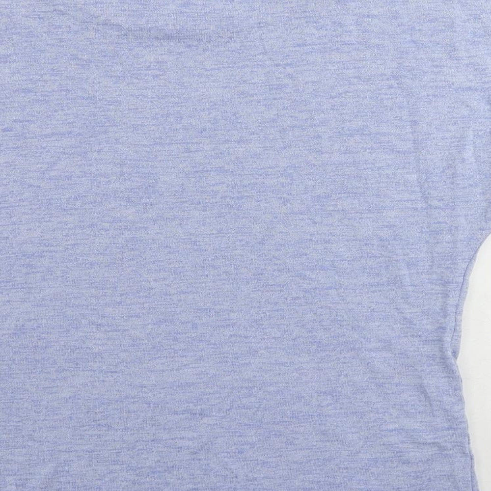 Womens UK Size 14 Limited Collection Blue Basic T-Shirt