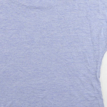 Womens UK Size 14 Limited Collection Blue Basic T-Shirt