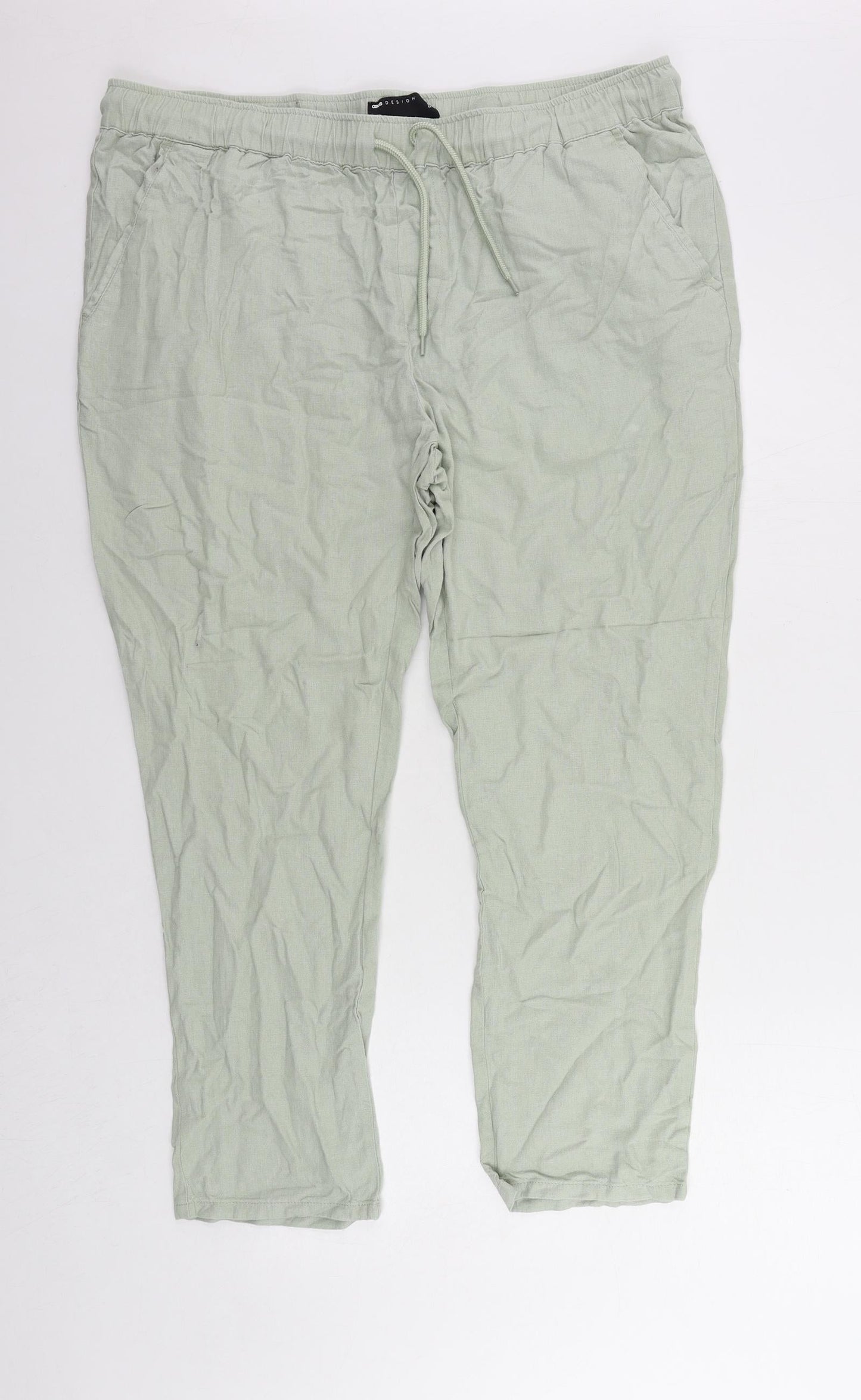 Womens UK Size 40 in ASOS Regular Fit  Green Trousers