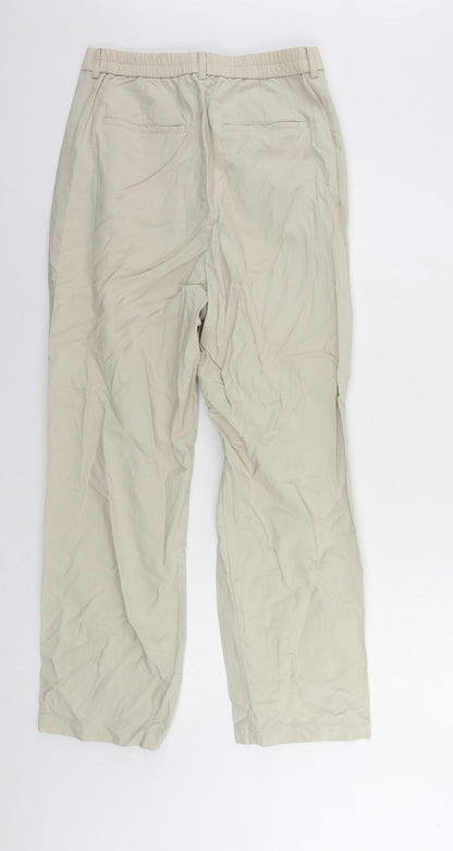 Womens UK Size 28 in Uniqlo Regular Fit  Beige Trousers