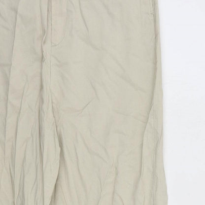 Womens UK Size 28 in Uniqlo Regular Fit  Beige Trousers