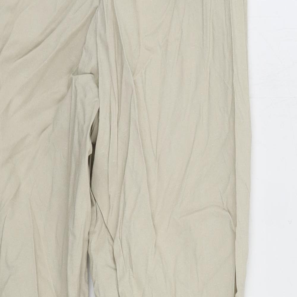 Womens UK Size 28 in Uniqlo Regular Fit  Beige Trousers