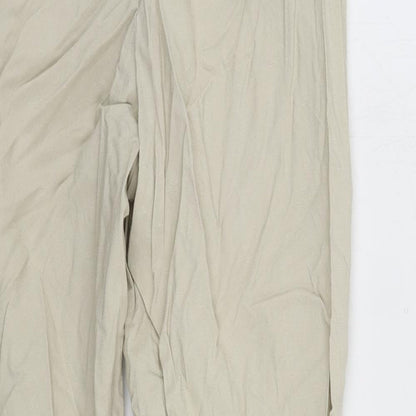 Womens UK Size 28 in Uniqlo Regular Fit  Beige Trousers