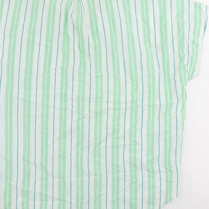 Womens UK Size M NEXT Green Basic Button-Up