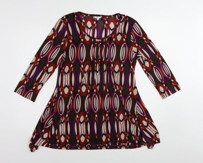 Womens UK Size M Klass Multicoloured Tunic Blouse