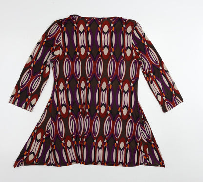 Womens UK Size M Klass Multicoloured Tunic Blouse