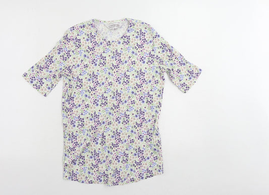 Womens UK Size XS Country Collection Multicoloured Basic T-Shirt