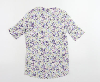 Womens UK Size XS Country Collection Multicoloured Basic T-Shirt