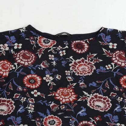 Womens UK Size 14 Dorothy Perkins Blue Basic Blouse