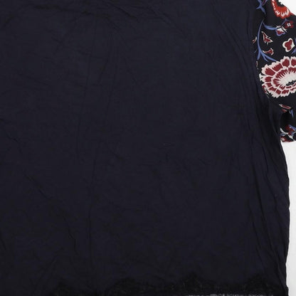Womens UK Size 14 Dorothy Perkins Blue Basic Blouse