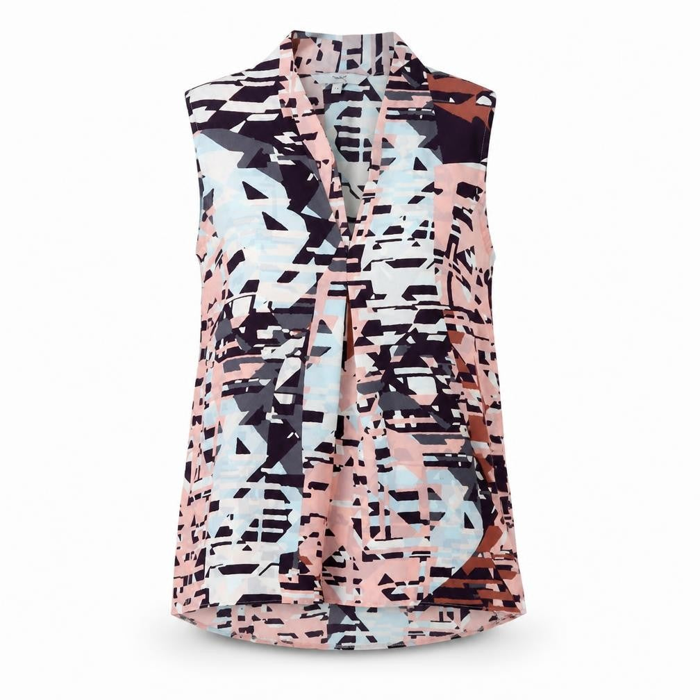 Womens UK Size 10 NEXT Multicoloured Basic Blouse