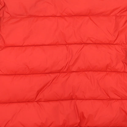 ASOS Mens Red Puffer Jacket Jacket Size M Zip