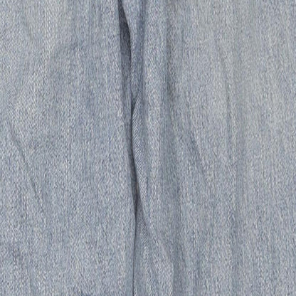Topshop Womens Blue Cotton Mom Jeans Size 26 in L32 in Regular Zip