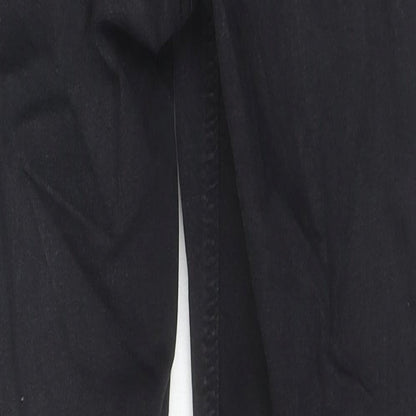 Topshop Womens Black Cotton Skinny Jeans Size 26 in L30 in Regular Zip