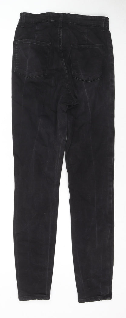 Denim & Co. Womens Black Cotton Skinny Jeans Size 12 L28 in Regular Zip