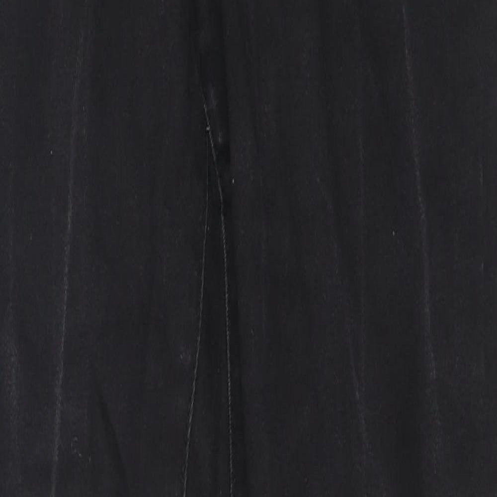 Denim & Co. Womens Black Cotton Skinny Jeans Size 12 L28 in Regular Zip