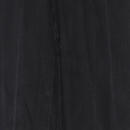 Denim & Co. Womens Black Cotton Skinny Jeans Size 12 L28 in Regular Zip