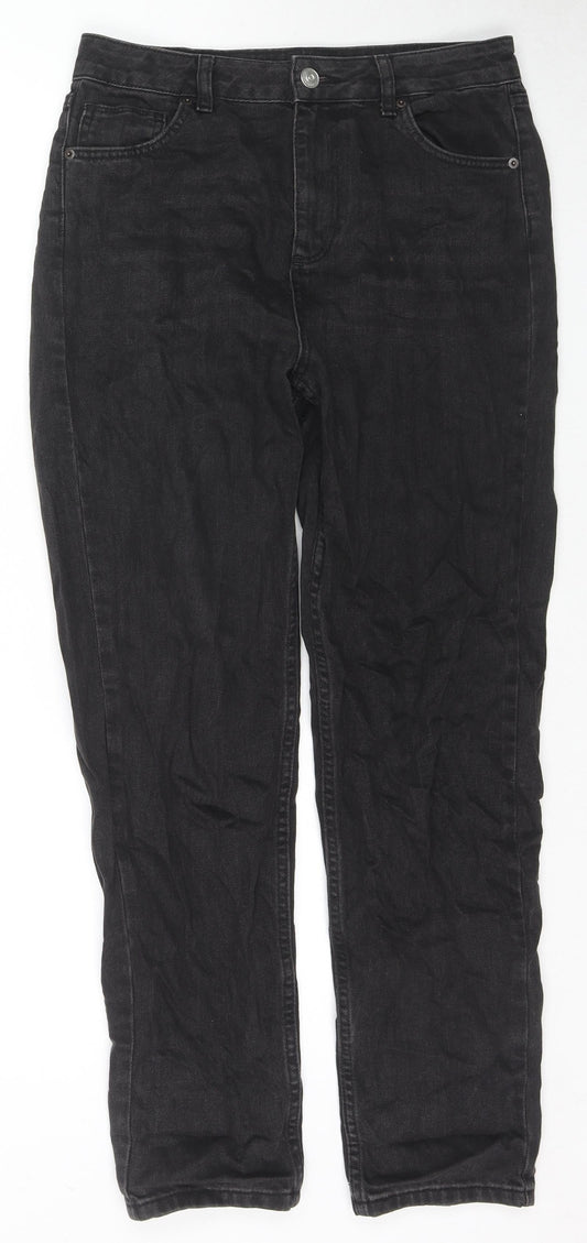 BDG Womens Black Cotton Straight Jeans Size 29 in L30 in Regular Zip - Angels