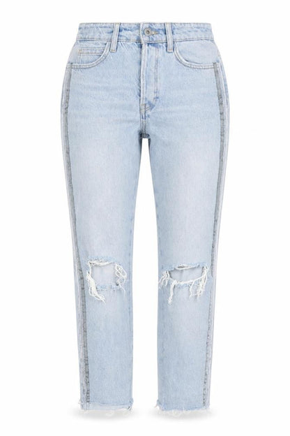 Womens UK Size 6 Zara Regular Fit Cropped Blue Jeans