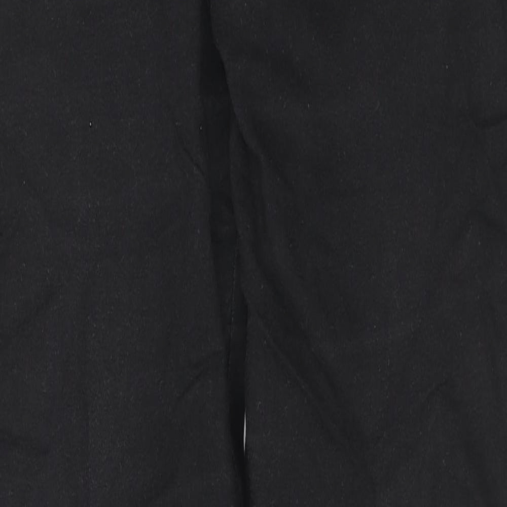 Peacocks Womens Black Cotton Skinny Jeans Size 12 L28 in Regular