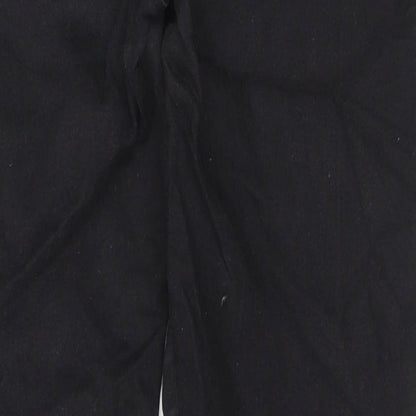 Peacocks Womens Black Cotton Skinny Jeans Size 12 L28 in Regular