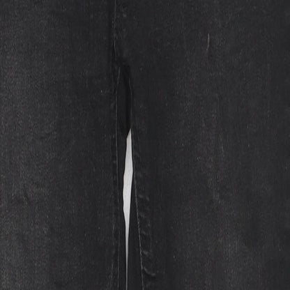 New Look Womens Black Cotton Skinny Jeans Size 10 L25 in Regular Zip