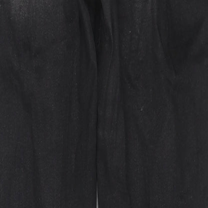 New Look Womens Black Cotton Skinny Jeans Size 10 L25 in Regular Zip