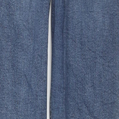 Topshop Womens Blue Cotton Skinny Jeans Size 26 in L30 in Regular Zip