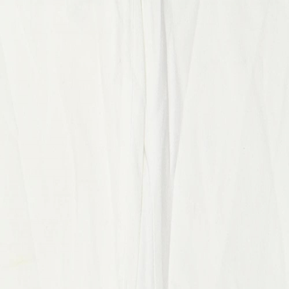 Zara Womens White Cotton Skinny Jeans Size 6 L30 in Regular Zip