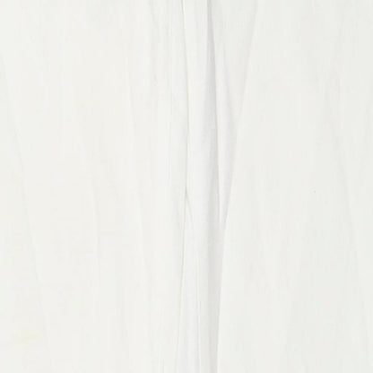 Zara Womens White Cotton Skinny Jeans Size 6 L30 in Regular Zip