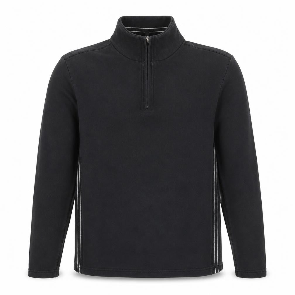 Mens UK Size M NEXT Black Henley Sweatshirt